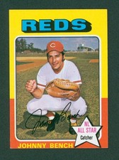 1975 Topps Mini Baseball Card - #260 Johnny Bench, EX+