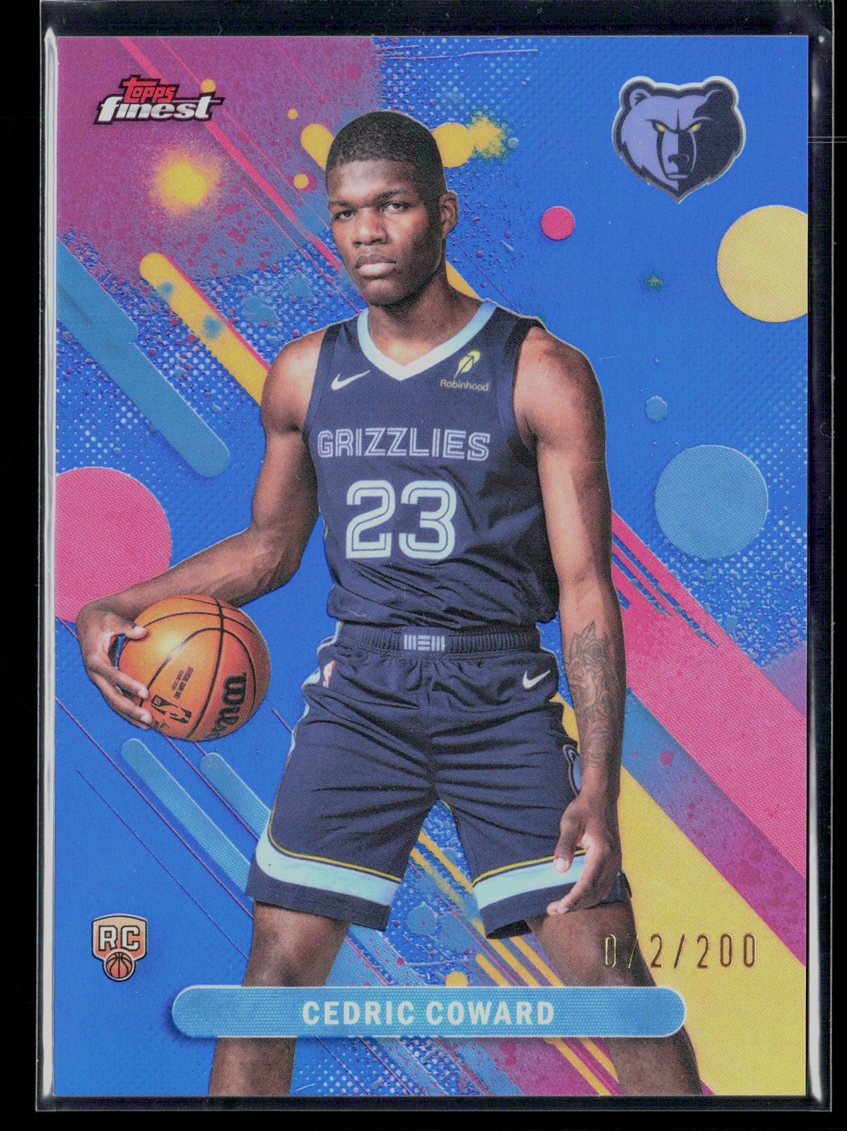 2025-26 Finest #11 Cedric Coward Blue Refractor #/200