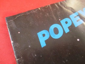 Popeye Nintendo NES Manual de instrucciones Folleto SOLO **MUY POBRE** Da&ntilde;ado