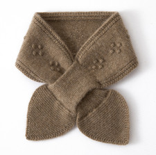 Winter Lady 100 Knit Pure Cashmere Kerchief Short Scarf Decoration Neckerchief