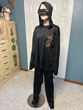 Adult Stealth Ninja Warrior Costume Fits up to 6 Feet Tall 200 Lbs See Tag