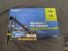 Linksys WMP54G v4.1 Wireless-G PCI Adapter Boxed Complete with Antenna