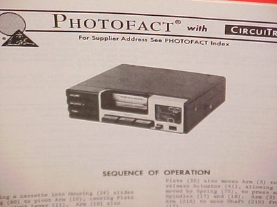1976 REALISTIC CASSETTE TAPE/AM-FM/MPX STEREO RADIO SERVICE MANUAL MODEL 12-1815