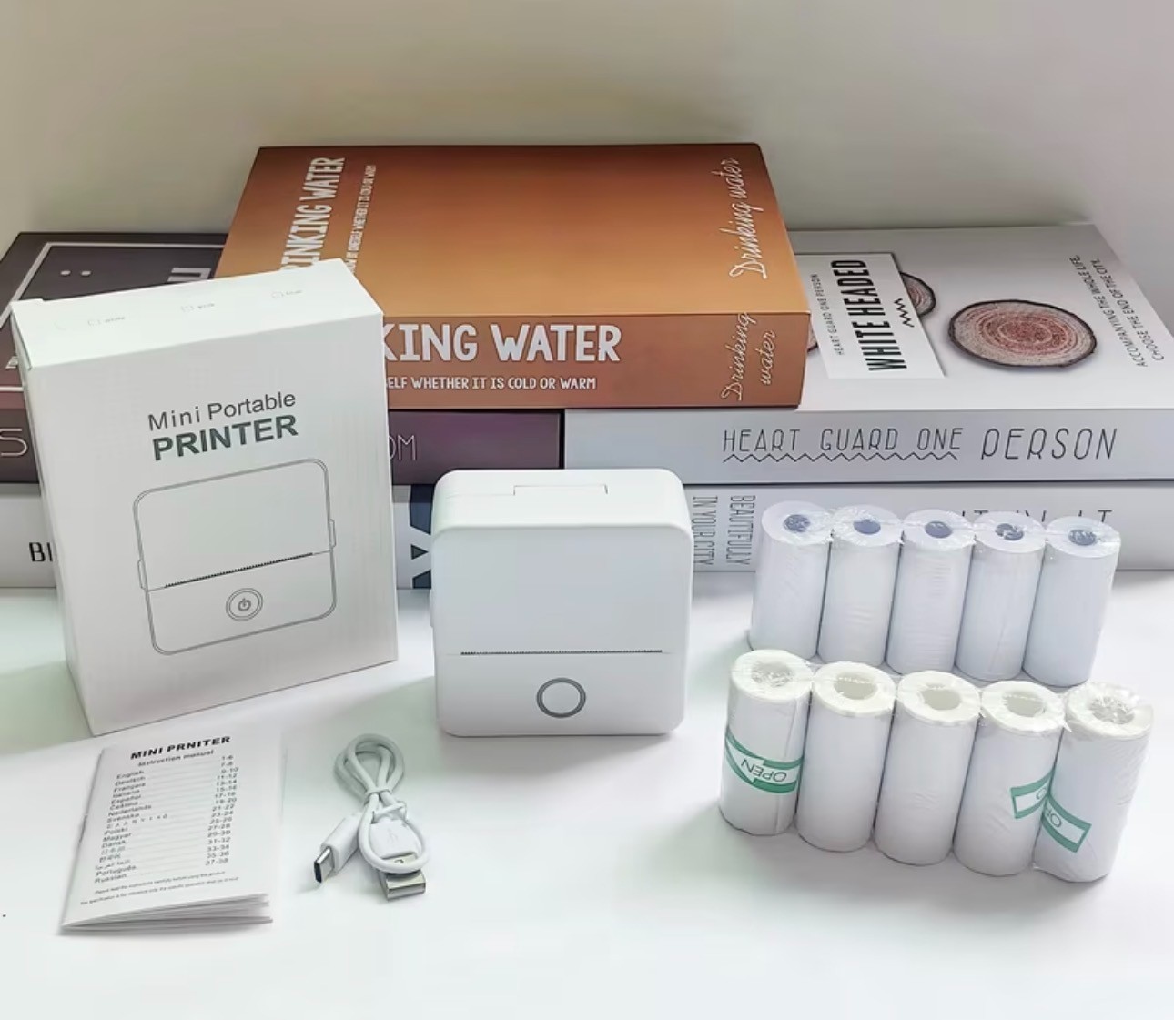 Imprimante thermique de bureau pour organiser les loisirs et bocaux