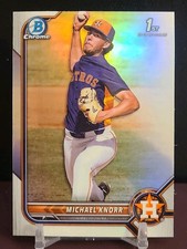 2022 Bowman Draft Chrome Michael Knorr Refractor #BDC-120 1st Bowman RC