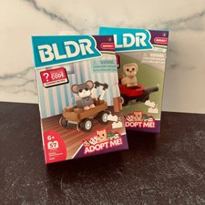 Lot of 2 NEW BLDR Adopt Me Series 1 - Dog and Mouse -New in Box - Gift Ready