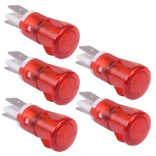 5 x Red 12mm LED Panel Indicator Light 220V