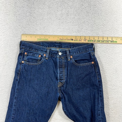 Levis 501 Jeans Herren 32x30 (31x28,5) Blau Straight Button Fly Denim 100% Baumwolle - Bild 4 von 12