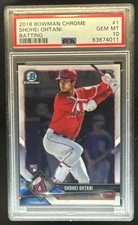 2018 Bowman Chrome Shohei Ohtani RC Rookie #1 Angels PSA 10 GEM MINT