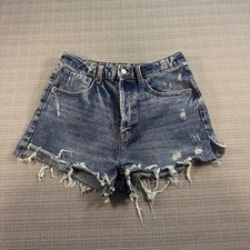 Wild Fable blue frayed hem denim shorts
