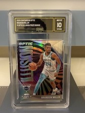 2023-24 Contenders Optic - Brandon Miller Illusion Silver Prizm #1 GMA 10