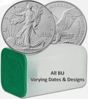 Silver, Silver, Silver - 20 – USA BU Valuable 99.9 % Silver Eagles Dollars