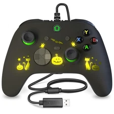 Conwin Wired Game Controller for PC & Xbox One, RGB, Turbo, Vibration, USB