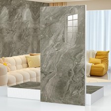 10pcs Marble Peel and Stick 23.6" x 11.8" x 2.5MM x 10Pack, Gray Tiles