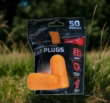 RANGER Disposable Foam Earplugs, 50-Pack