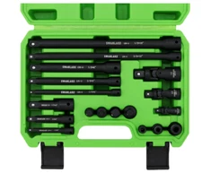 18-piece Impact Socket Extension Set Tools, Swivel Universal Joint, Deep 1/4",