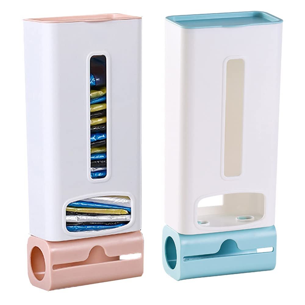 2 Pezzi Porta Sacchetti di Plastica, Porta Sacchetti Spazzatura, Porta (e3x)