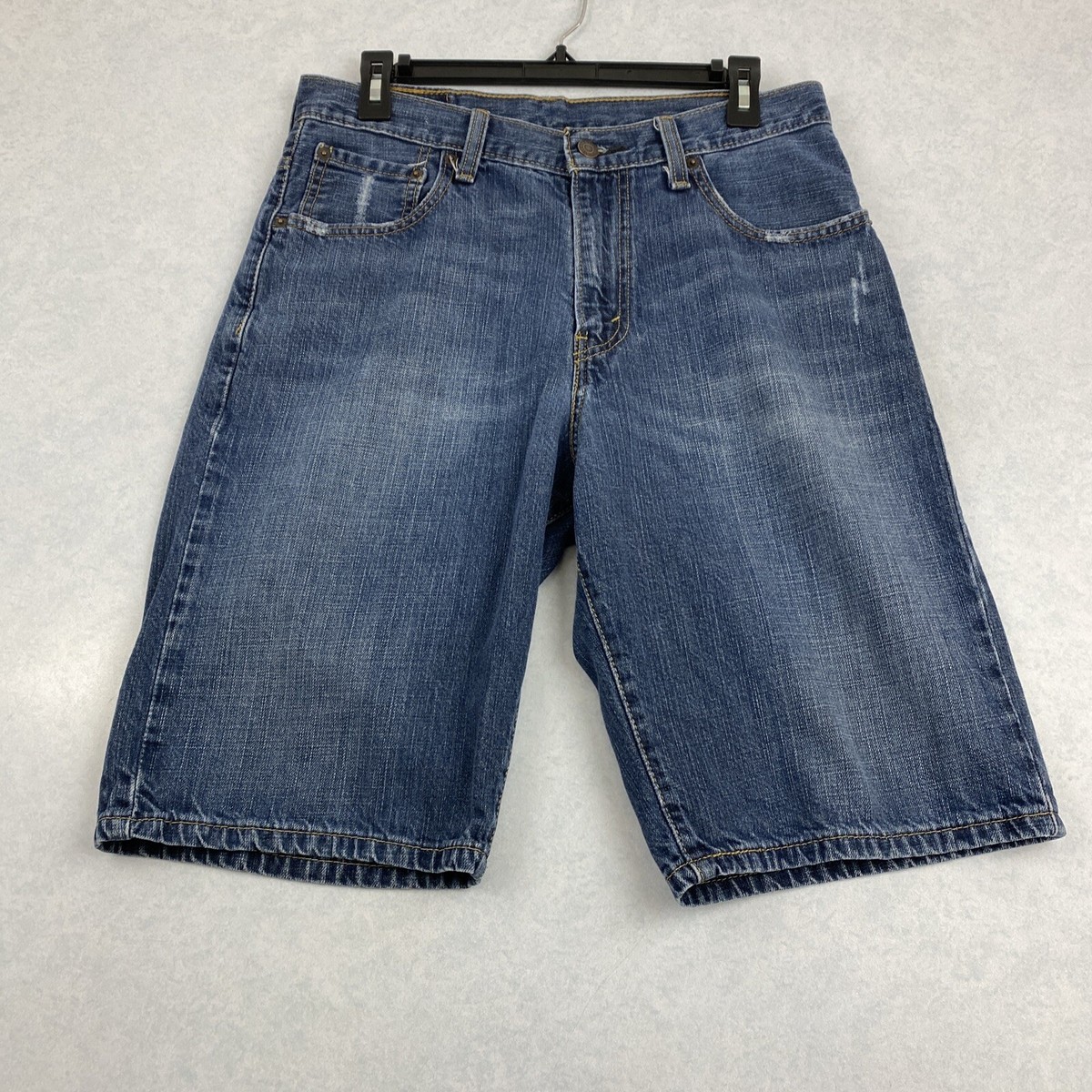 Levis 569 Jean Shorts Mens 30x11 Distressed 5 Pocket Loose Levis 569 Jean Shorts Mens 30x11 Distressed 5 Pocket Loose