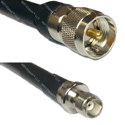 LMR400UF PL259 UHF Male to TNC FEMALE Coaxial RF Cable USA-Ship Lot