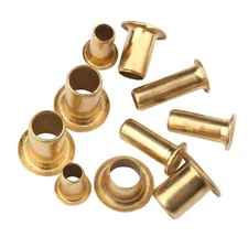 Brass Hollow Tubular Rivets Eyelet Nuts M0.9/1.3/1.5/1.7/2/2.3/2.5/3/3.5/4/5/6