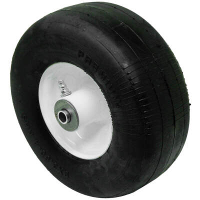 2) Flat Free Solid Tire Front Caster Wheel 9x3.50-4 for Exmark 1