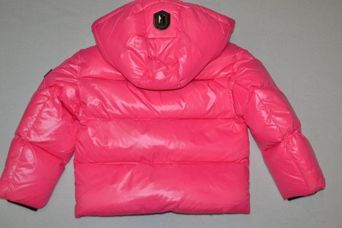AUTHENTIC MACKAGE JESSE UNISEX Lustrous light down jacket 2-6 years BRIGHT PINK - Picture 9 of 9
