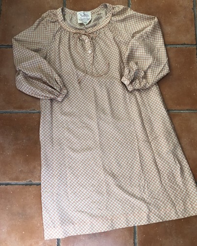 Abito vintage in seta Don Sofisticates di Charlotte Ford Peach oversize midi L - Foto 7 di 10