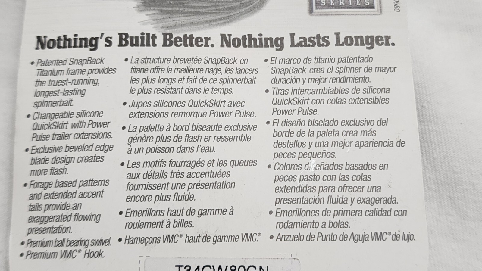 RARE Terminator T1 Titanium Spinnerbait 3/4 oz Blue Back Herring Shad Snap Back - Image 8