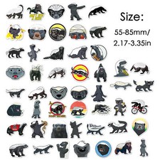 50Pcs Honey Badger Stickers Waterproof Animal Stickers for Luggage Laptop Bottle