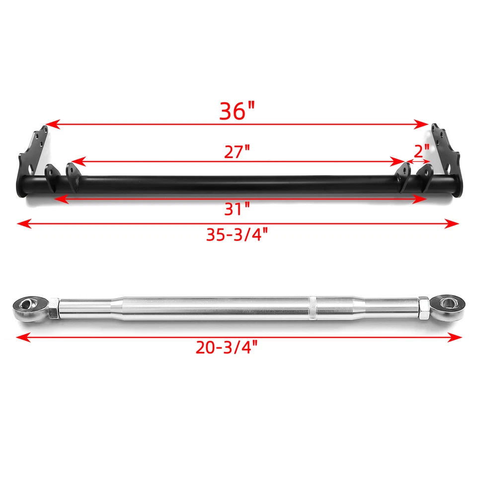 Kit de barra de amarre de control de tracción de suspensión delantera para Honda Civic CRX 1988-91 89 90 Foto 3 de 4