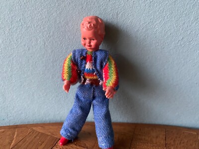 Junge Caco Biegepuppe Puppe Puppenstube Puppenhaus 1:12 dollhouse  doll boy