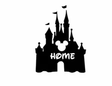 Vinyl Decal for Window - Cinderella's Castle, Home (Disney)
