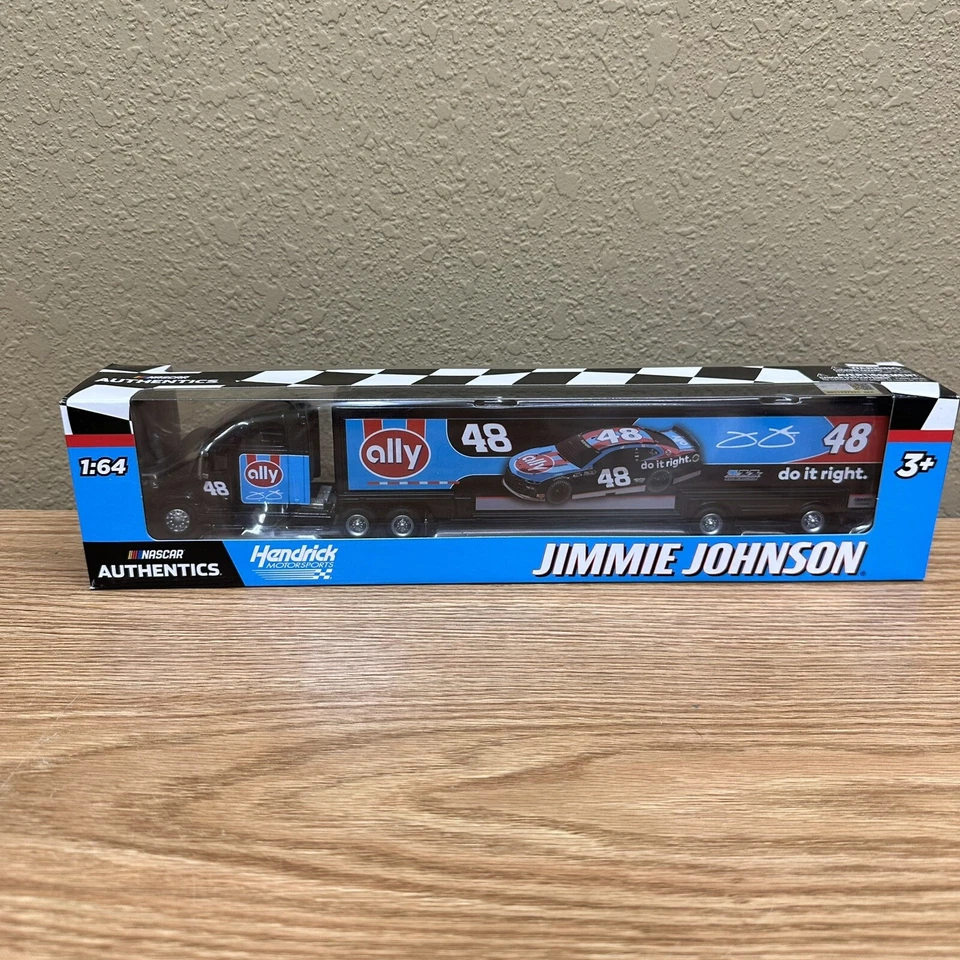 Camión retro para carros Jimmie Johnson Ally Darlington 7x NASCAR Champ 1/64  Foto 2 de 2