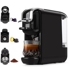 19 Bar Espresso Maker for Nespresso Capsule Lavazza Blue Capsule & Coffee Powder - Image 1