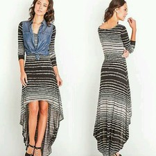 NWT Guess Andrea Long-Sleeve ultra-soft jersey Dress size XS