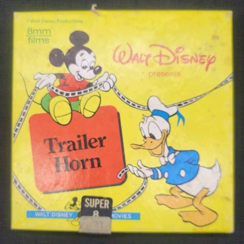 Trailer Horn, Walt Disney Home Movies, Super 8 mm, Color, Silent ~ VGUC