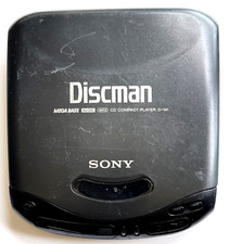 VINTAGE SONY DISCMAN PORTABLE COMPACT DISC PLAYER D-141 MEGA BASS AVLS 1bit DAC