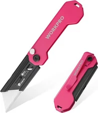 WORKPRO EDC Folding Utility Knife, Mini Box Cutter with Quick Open Axis Lock