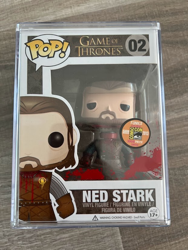 Sdcc 2013 Funko Pop! Juego De Tronos Ned Stark (Sin Cabeza) #02 Le 1008 Pcs Real