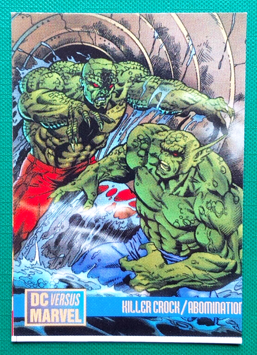 MARVEL COMICS VS DC Card PERU 1995 #99 KILLER CROCK ABOMINATION