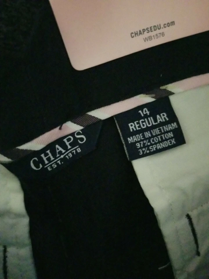 Chaps Approved Schoolwear Navy Stretch Bermuda Girls Shorts Size 14 Reg - Image 3 of 4