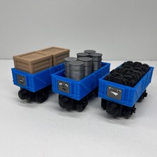 Wooden Railway Compatible Blue Cargo Trains Custom Made Thomas Train
