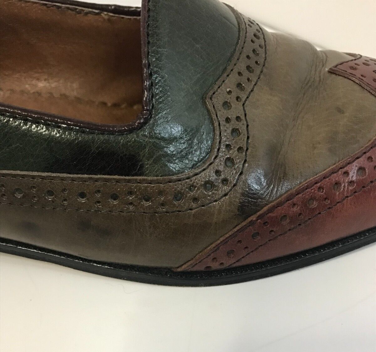 Vintage StraCam Mens Leather Loafers Dress Shoes Made in 