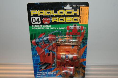 1985 Bandai Padlock Robo Transformer Robot Figure Lock & Robot #04 Diecast Metal - Picture 1 of 23