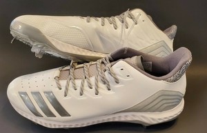 Adidas SPG 753001 Men's Baseball/Softball Cleats White & Gray Size 16 US | eBay