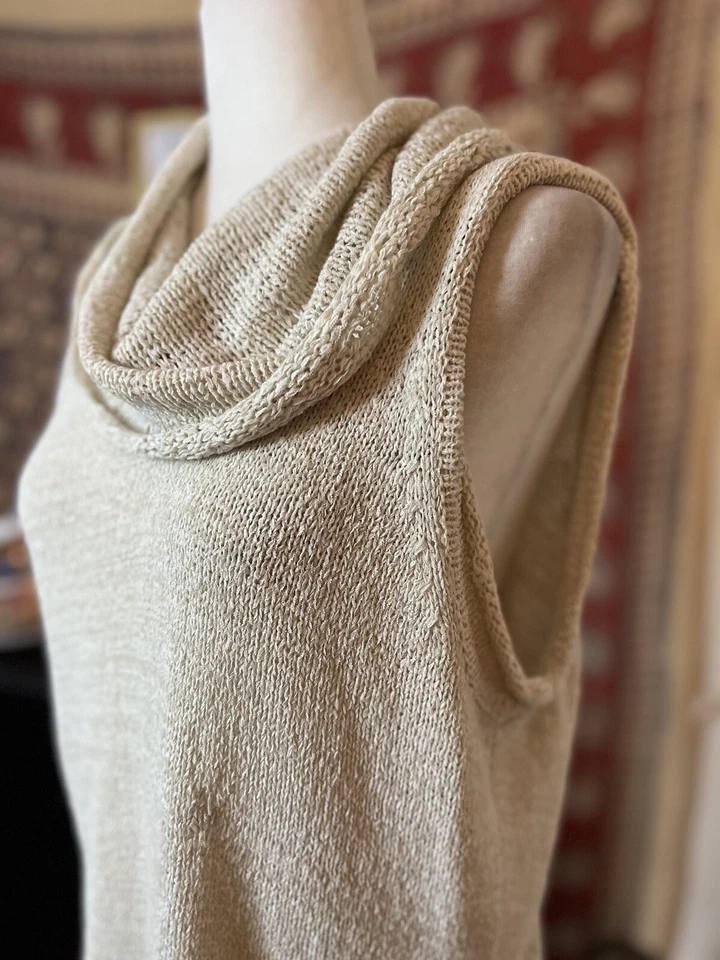 Grace Elements Avena Sin Mangas Capucha Cuello Texturizado Talla XL Oficina Preppy Foto 3 de 4