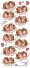 Violette Stickers Winged Angels  Valentine's Day Craft Planner Supply Scrapbook