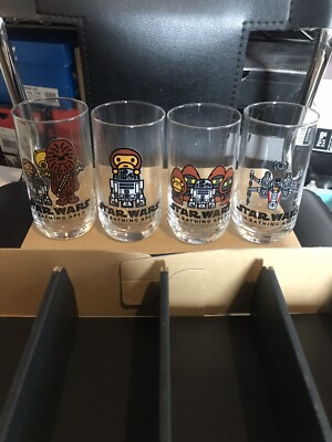 A Bathing Ape Star Wars Collab Glass Set Of 4 Extremely Rare | eBay