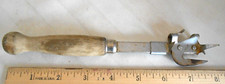 A&J Can Bottle Opener Wood Handle 7 3/4โ Vintage Made in USA