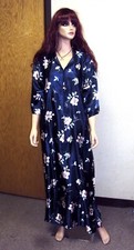 Ladies' Kaftan/Robe/Tunic,House Coat,Floral Print Choice of Size Colors NEW